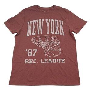 Goodfellow & Co T Shirt New York Athletic Sporty Short Sleeve Graphic Tee Size L